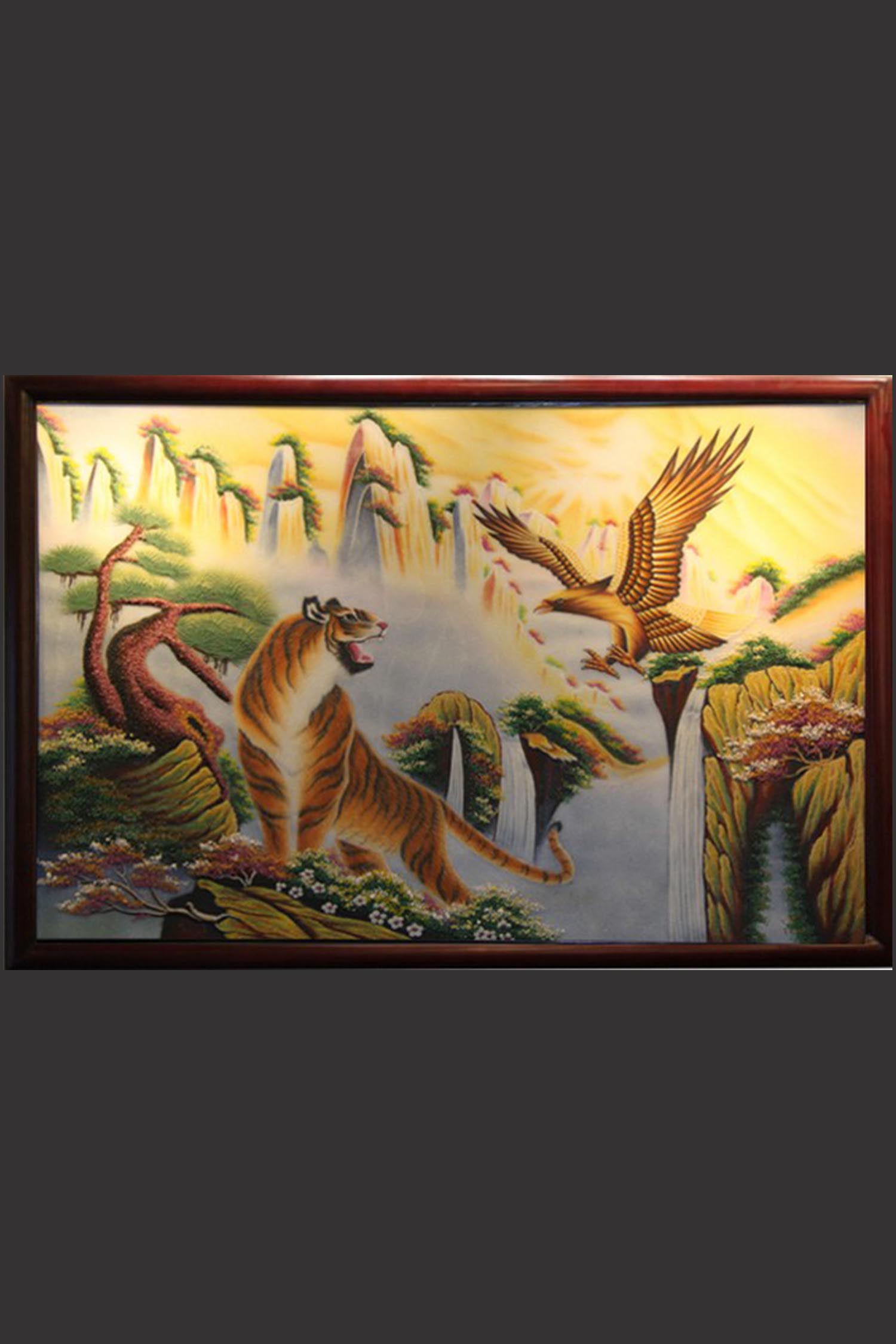 Tranh Đá Quý Anh Hùng Tương Ngộ