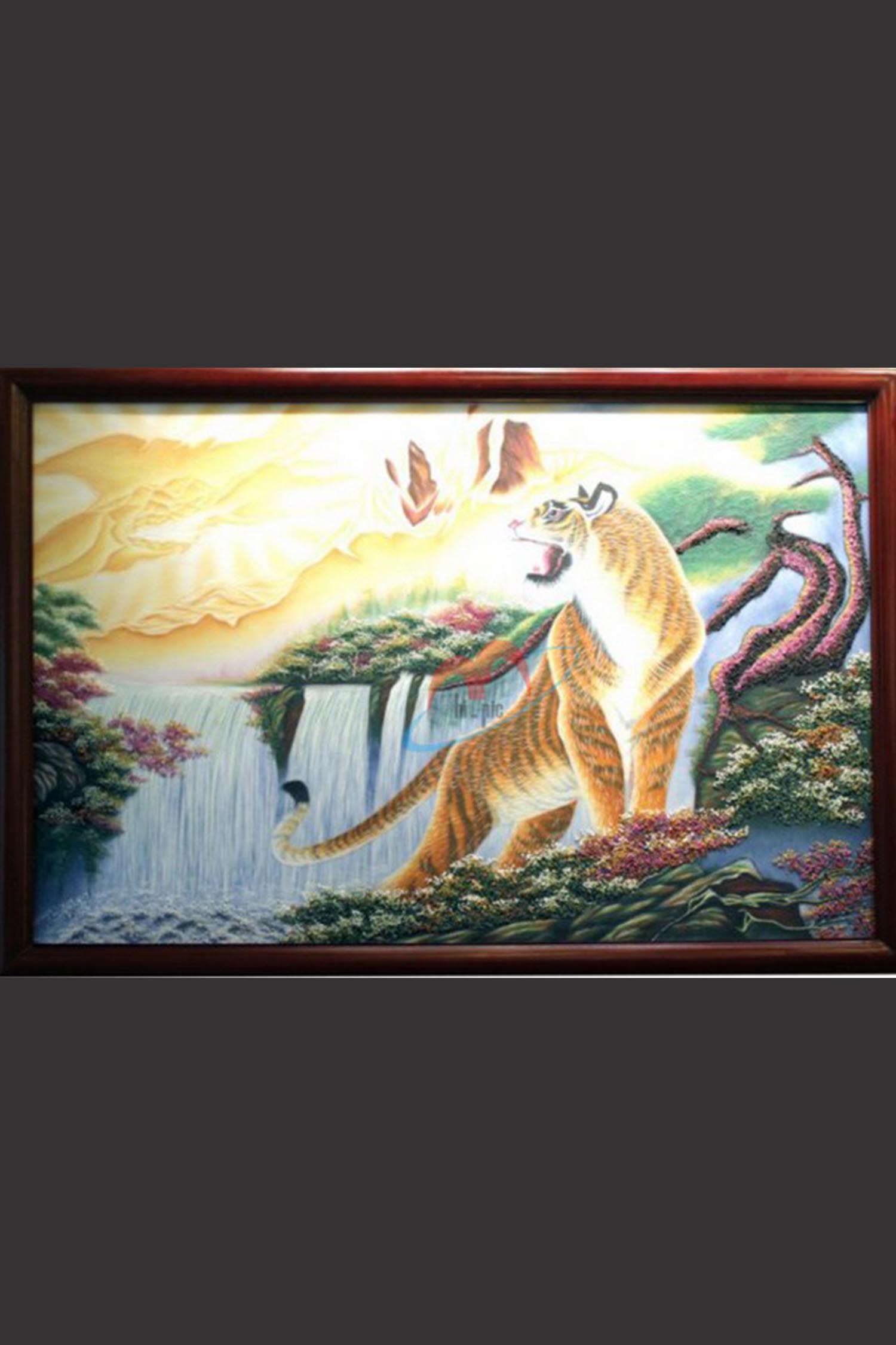 Tranh Đá Quý Chúa Tể Rừng Xanh