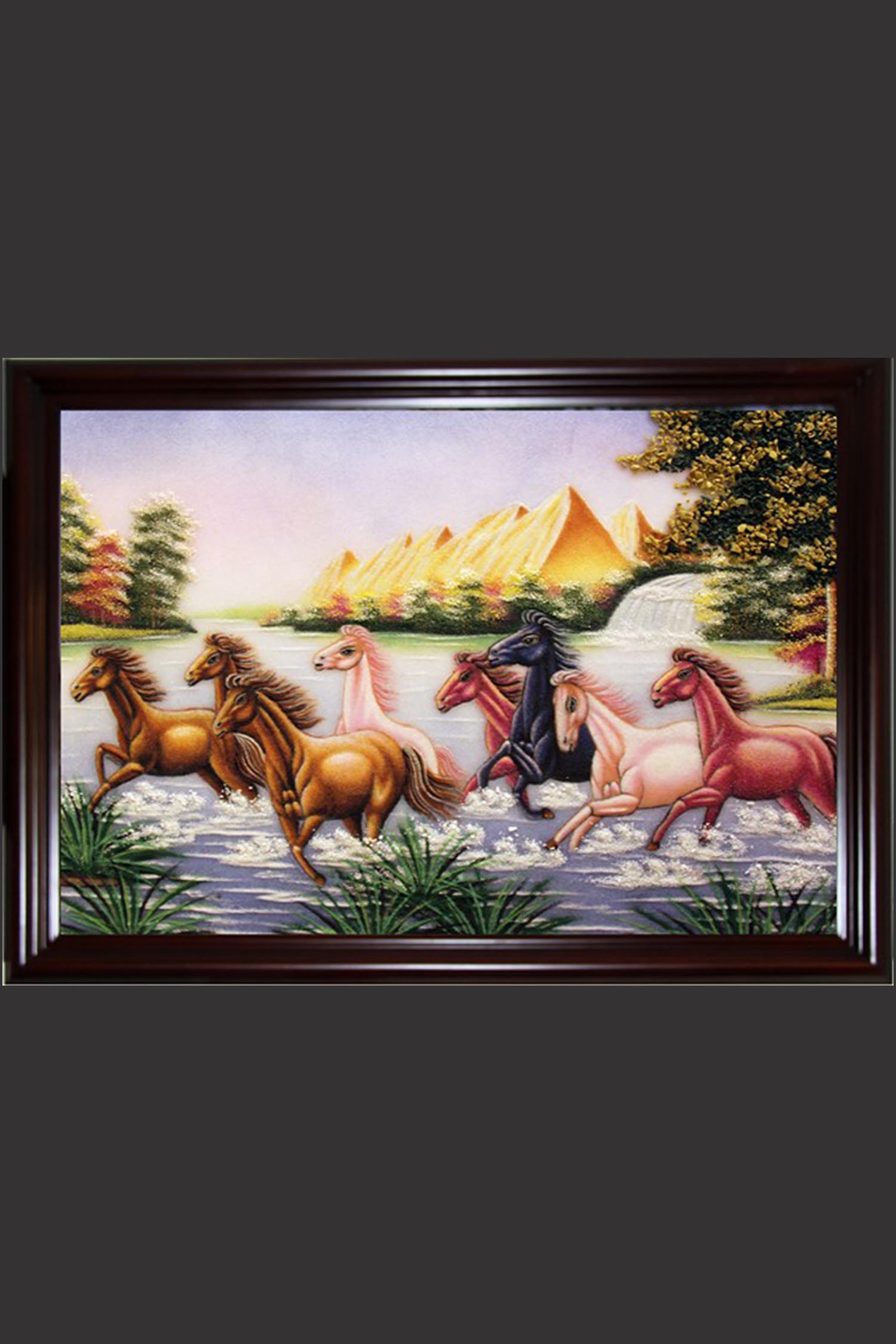 Tranh Đá Quý Mã Đáo Thành Công 02