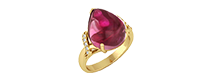 Nhẫn nữ đính đá Ruby
