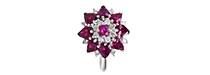 Nhẫn nữ đính đá Ruby