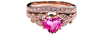 Nhẫn đá Tourmaline thiên nhiên